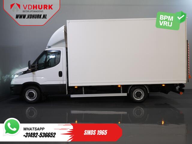 Iveco DAILY 35S18HV 3.0 Aut. ZF BPM VRIJ! Bakwagen Laadklep/ LED/ Spoiler/ 3.5T Trekverm./ Gev.stoel/ Adapt.Cruise/ Navi/ Carplay/ Climate/ 440x210x230