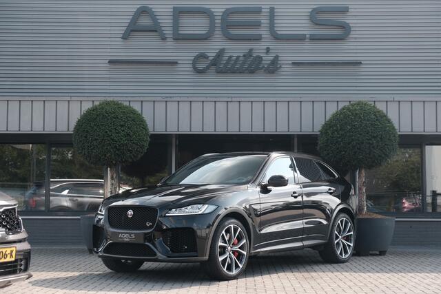 Jaguar F-PACE 5.0 V8 S/C AWD SVR Panodak Meridian Sfeerverlichting Dealer Onderhouden