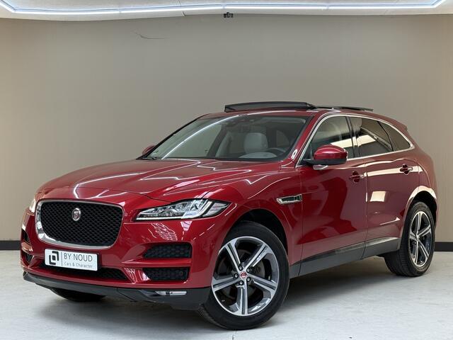 Jaguar F-PACE 2.0t AWD Prestige, 300Pk, 2018, 2de eigenaar, Dealer onderhouden, Alcantara hemel, Volledig leder, Digitale tellers, Afneembare trekhaak, 20" Velgen, Navigatie, Applecarplay, Stoelverwarming,