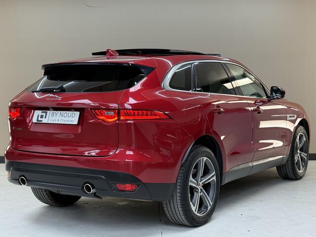 Jaguar F-PACE 2.0t AWD Prestige, 300Pk, 2018, 2de eigenaar, Dealer onderhouden, Alcantara hemel, Volledig leder, Digitale tellers, Afneembare trekhaak, 20" Velgen, Navigatie, Applecarplay, Stoelverwarming,
