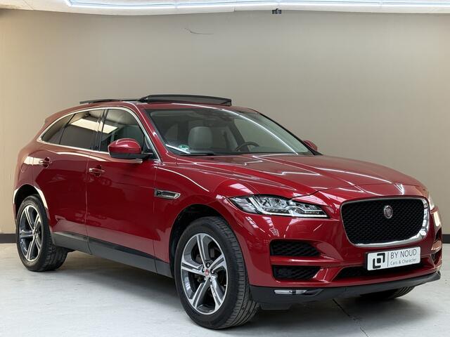 Jaguar F-PACE 2.0t AWD Prestige, 300Pk, 2018, 2de eigenaar, Dealer onderhouden, Alcantara hemel, Volledig leder, Digitale tellers, Afneembare trekhaak, 20" Velgen, Navigatie, Applecarplay, Stoelverwarming,