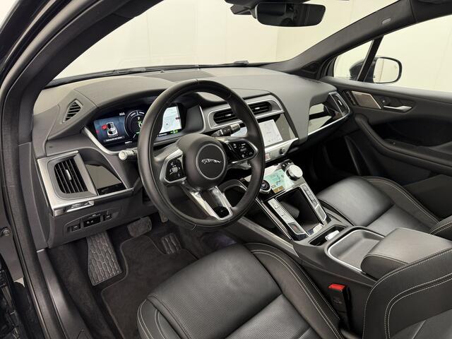 Jaguar i-Pace EV320 SE 90kWh SOH 95,5% AWD Leder Panoramadak Meridian(TM) Hifi Memory Navi Ecc 3D-Surround Camera Cruise Control Business Pack Apple Carplay Android Auto Stoel+Stuur+Voorruitverwarming Led Origineel Nederlandse Auto Nieuwprijs ¤76.050,-