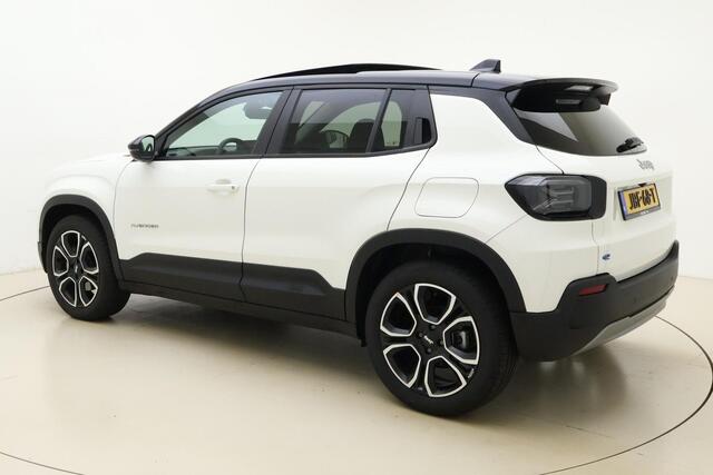 Jeep Avenger Summit 54 kWh | Panoramadak | 18'' lichtmetalen velgen | Stoelverwarming | Voorruitverwarming | Navigatie | LED projector koplampen | Elektrische achterklep | Warmtepomp