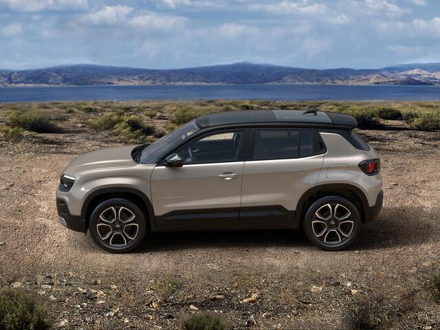 Jeep Avenger Summit 54 kWh | 17% Bijtelling | Schuif/Kanteldak | Leder&Winter Pack | infotainment&Convenience Pack | Warmtepomp