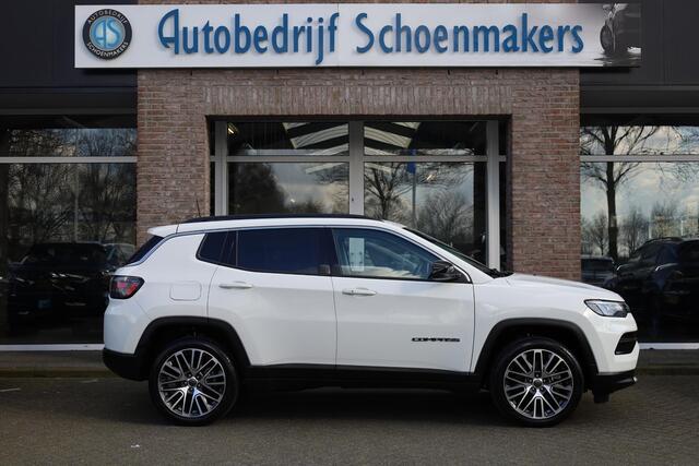 Jeep COMPASS 4xe 190 Plug-in Hybrid Electric Limited Lease Ed. 360-CAMERA CARPLAY PANO DAB HALFLEER 19"LMV ELEK.LAADKLEP 4WD NAVI GSM-LADER CRUISE CLIMA