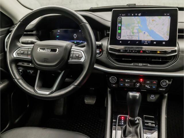 Jeep COMPASS 4xe 240 Plug-in Hybrid Electric Limited 240Pk Automaat (VIRTUAL COCKPIT, APPLE CARPLAY, GROOT NAVI, STUUR/STOELVERWARMING, LEDER, CAMERA, SPORTSTOELEN, ADAPTIVE CRUISE, GETINT GLAS, NIEUWSTAAT)
