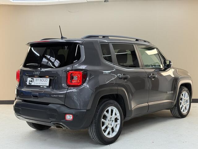 Jeep RENEGADE 1.0T Limited, 120Pk, 2018, 1ste eigenaar, Volledig leder, Climate control, Cruise control, Navigatie, Parkeersensoren, Achteruitrijcamera, LED Koplampen, DAB radio,