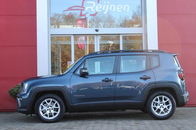 Jeep RENEGADE 1.5T 130PK e-Hybrid ALTITUDE | DRAADLOZE APPLE CARPLAY/ANDROID AUTO | PANORAMISCH SCHUIF/KANTEL DAK | FULL LED KOPLAMPEN | DODEHOEK DETECTIE | ADAPTIVE CRUISE CONTROL | LICHTMETALEN VELGEN 17" | ACHTERUITRIJ CAMERA | DAB+ RADIO | NAVIGATIE | PARKEERSENSOR