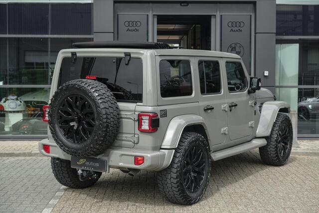 Jeep WRANGLER BRUTE Richmond 380pk 4xe Hybrid Diamond leder Navigatie NLauto Stuur+stoelverwarming Clima Cruise 20" LMV CUSTOM!!