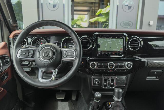 Jeep WRANGLER BRUTE Richmond 380pk 4xe Hybrid Diamond leder Navigatie NLauto Stuur+stoelverwarming Clima Cruise 20" LMV CUSTOM!!