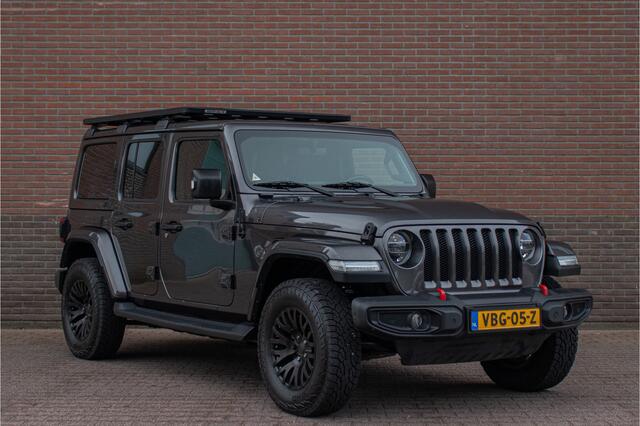 Jeep WRANGLER 2.0T Sahara VAN, Origineel NL, Leder, Keyless, Kahn, Stoel & Stuurverwarming, Trekhaak, Carplay, Full LED, Camera.