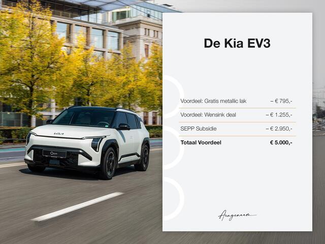 KIA EV3 Plus 81.4 kWh Tijdelijk Kia Subsidie ¤2950,- Bij Aanschaf | Private lease vanaf ¤398| Geen BPM | Nu te bestellen