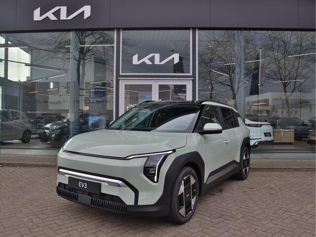 KIA EV3 Plus Advanced 81.4 kWh Snel leverbaar! Navi+BT+Cam Stoel+Stuurverw. Leder LED 19''LMV 10 jr. Garantie