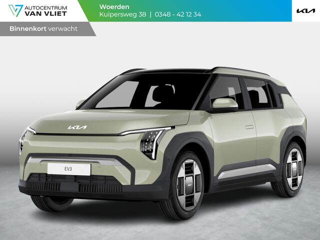 KIA EV3 Plus Advanced 58.3 kWh | Levering Juni | Navi | 19" | Adapt. Cruise | Clima | Schuif/Kanteldak | Stoel&Stuurverw. | Priv Glass | BSM | Harman Kardon