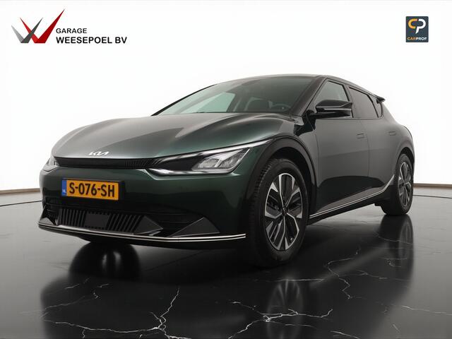 KIA EV6 58kWh Plus (SOH 97,7%) - Lederen bekleding - Navigatie - Elektr. stoelen - Stoel- en stuurverwarming - Afneembare trekhaak - Fabrieksgarantie tot 04-2030