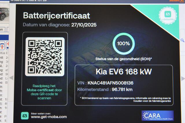 KIA EV6 GT-Line 77.4 kWh NL-Auto / Schuifdak / 360 camera / Enz.