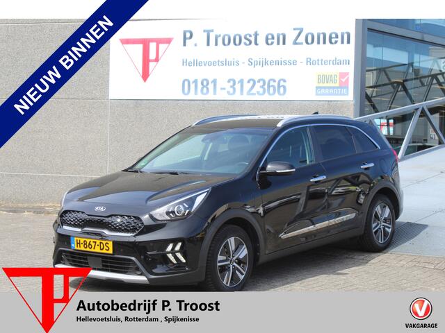 KIA Niro 1.6 GDi PHEV DynamicPlusLine AUTOMAAT/Navigatie/Climate control/Adaptive cruise control/Lane assist/Apple carplay/Achteruitrijcamera/Parkeersensoren rondom/Stoelverwarming/Stuurverwarming/Dodehoek detectie/Keyless/DAB/Bluetooth/VESS/Spraakbediening/16'' L