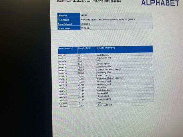 KIA Niro E-Niro DynamicLine 64 kWh - Carplay, Navi, Camera, Stuur/Stoelverw.