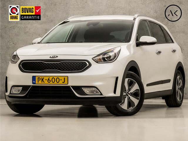 KIA Niro 1.6 GDi Hybrid DynamicLine 142Pk Automaat (APPLE CARPLAY, NAVIGATIE, CLIMATE, CAMERA, GETINT GLAS, SPORTSTOELEN, LEDER, LANE ASSIST, NIEUWE APK, NIEUWSTAAT)