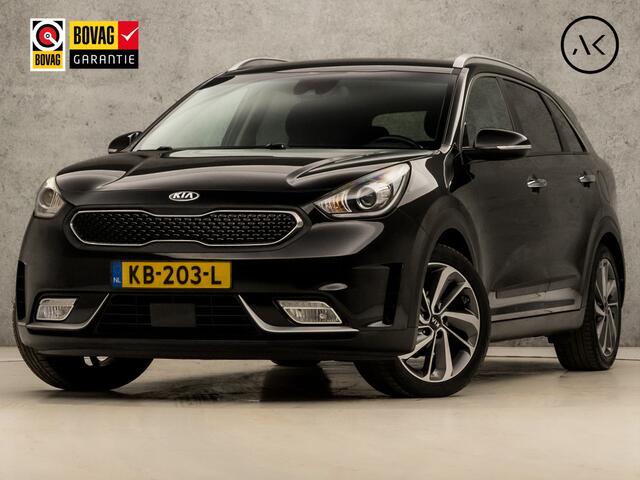 KIA Niro 1.6 GDi Hybrid Sport 142Pk Automaat (APPLE CARPLAY, NAVIGATIE, LEDEREN SPORTSTOELEN, STUUR/STOELVERWARMING, CAMERA, ADAPTIVE CRUISE, STOELKOELING, KEYLESS, TREKHAAK, NIEUWE APK, NIEUWSTAAT)
