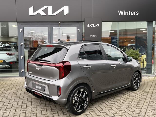 KIA PICANTO 1.0 DPI GT-Line ECC Cr.Control Navi+Camera BT+USB SK-dak Leder 16"LMV Keyless LED Tot 10jr.Garantie
