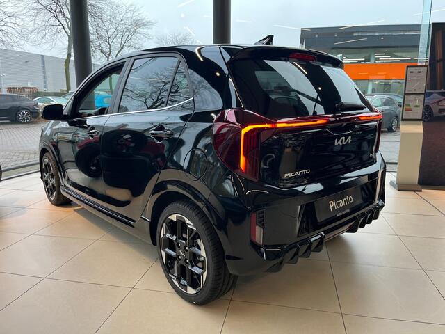 KIA PICANTO 1.0 DPI GT-Line -- SNEL LEVERBAAR -- Navi+BT+Cam Leder Stoel+Stuurverw. SK-Dak 16''LMV 7 jr. Garantie