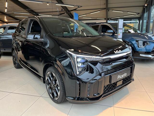 KIA PICANTO 1.0 DPI GT-Line -- SNEL LEVERBAAR -- Navi+BT+Cam Leder Stoel+Stuurverw. SK-Dak 16''LMV 7 jr. Garantie