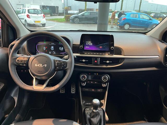 KIA PICANTO 1.0 DPI GT-Line -- SNEL LEVERBAAR -- Navi+BT+Cam Leder Stoel+Stuurverw. SK-Dak 16''LMV 7 jr. Garantie