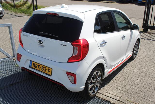 KIA PICANTO 1.0 MPi GT-Line Edition Navigatie/Achteruitrijcamera/Climate control/Apple carplay/LED koplampen/15'' Lichtmetalen velgen/Elektrisch inklapbare spiegels/Elektrische ramen.