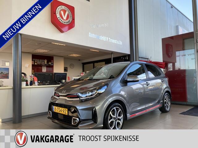 KIA PICANTO 1.0 DPi GT-Line,1e Eigenaar,Dealeronderhouden,Navigatie,Achteruitrijcamera,Spraakbediening,Leder,Keyless,Climate&Cruisecontrol,Achteruitrijsensoren,15 Inch Lmv