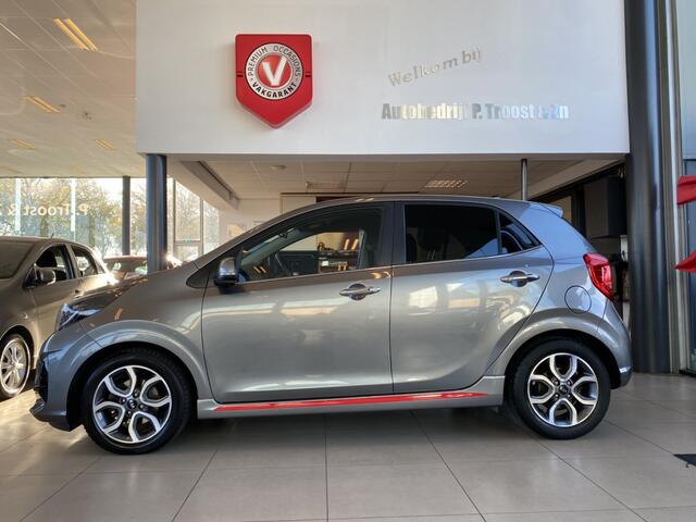 KIA PICANTO 1.0 DPi GT-Line,1e Eigenaar,Dealeronderhouden,Navigatie,Achteruitrijcamera,Spraakbediening,Leder,Keyless,Climate&Cruisecontrol,Achteruitrijsensoren,15 Inch Lmv