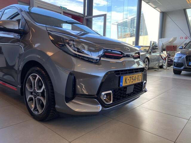 KIA PICANTO 1.0 DPi GT-Line,1e Eigenaar,Dealeronderhouden,Navigatie,Achteruitrijcamera,Spraakbediening,Leder,Keyless,Climate&Cruisecontrol,Achteruitrijsensoren,15 Inch Lmv