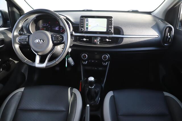 KIA PICANTO 1.0 CVVT Design Edition Leder Navigatie Achteruitrijcamera Carplay Android Climate Cruise Control 16 inch LMV