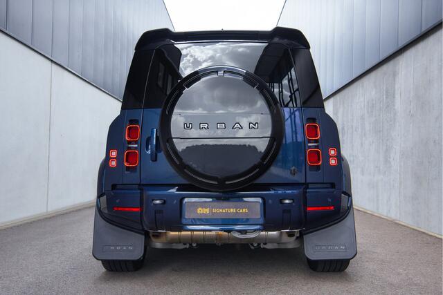 Land Rover DEFENDER 110 2.0 P300e 110 X-Dynamic HSE Urban Wide Track Ferrari Blue Swaters Paint & Full Custom Interior | Stoelverwarming | Stoelverkoeling | Stuurverwarming | Pano | HUD