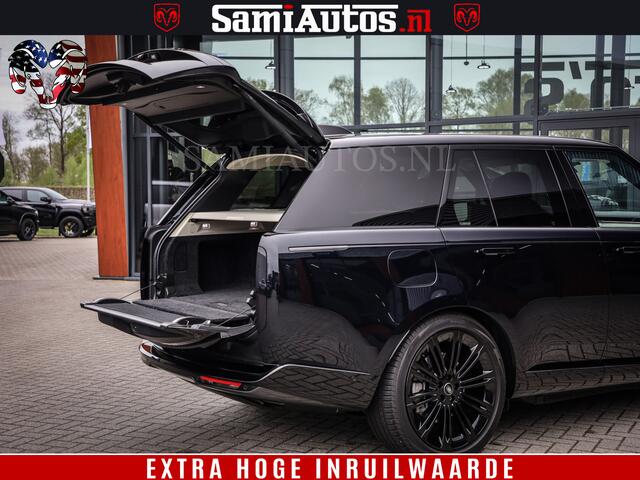 Land Rover RANGE ROVER P550e | NIGHT | GARANTIE TOT 14-03-2029 | HEAD-UP | ACHTERAS BESTURING | SOFT CLOSE | PHEV | 23 INCH VELGEN | PANORAMADAK | STUURVERWARMING | STOEL KOELING | Fabrieksgarantie tot 14-03-2029 - Geniet van gemoedsrust met uitgebreide dekking tot deze datum. 