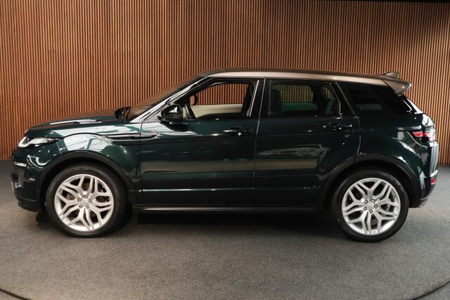 Land Rover RANGE ROVER EVOQUE 2.0 TD4 Panodak HUD Leer Camera Elektr. achterklep Navi Climate voor & achter Lederen dashboard Sfeerverlichting Stoelventilatie Memory seats Massagestoelen Zwart hemelbekleding Stoelverwarming voor & achter Keyless Entry & Go LM velgen