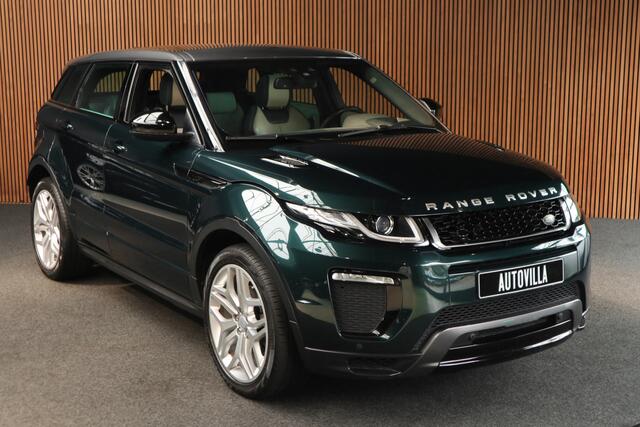 Land Rover RANGE ROVER EVOQUE 2.0 TD4 Panodak HUD Leer Camera Elektr. achterklep Navi Climate voor & achter Lederen dashboard Sfeerverlichting Stoelventilatie Memory seats Massagestoelen Zwart hemelbekleding Stoelverwarming voor & achter Keyless Entry & Go LM velgen