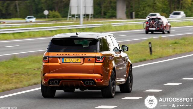 Land Rover RANGE ROVER SPORT 5.0 V8 576PK SC SVR SVO / Quicksilver RVS / Alcantara / carbon