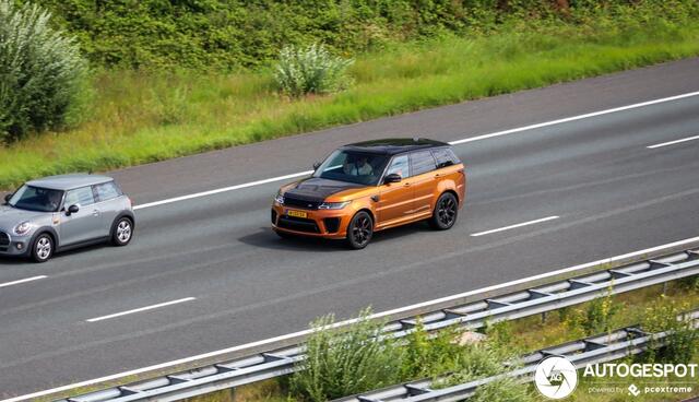 Land Rover RANGE ROVER SPORT 5.0 V8 576PK SC SVR SVO / Quicksilver RVS / Alcantara / carbon