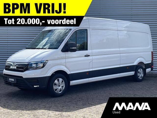MAN TGE 35 3.140 L4H3 Extra Lang Hoog BPM VRIJ Airco Camera Parkeersensoren