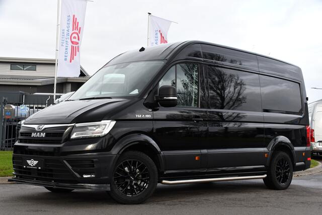 MAN TGE 2.180 2.0 L3H3 Black Edition Adaptieve Cruise, Camera, Carplay, LED, Clima, Stoelverwarming, Multimedia, 177pk, Automaat, Trekhaak, Uniek!