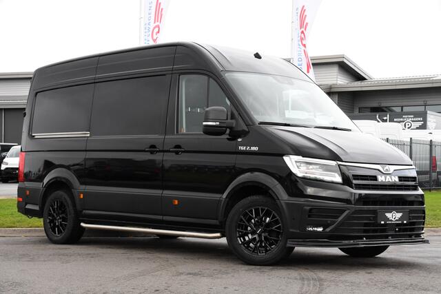 MAN TGE 2.180 2.0 L3H3 Black Edition Adaptieve Cruise, Camera, Carplay, LED, Clima, Stoelverwarming, Multimedia, 177pk, Automaat, Trekhaak, Uniek!