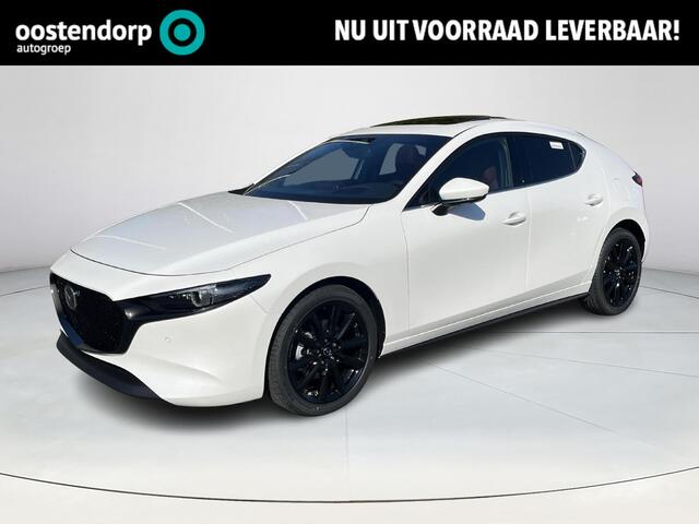 Mazda 3 2.0 e-SkyActiv-X M Hybrid 186 Takumi | Sunroof Pack | Rood leder | Model 2025 | Uit voorraad leverbaar |