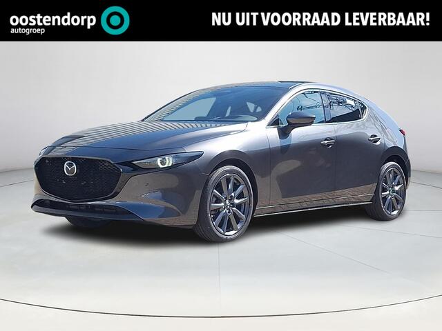 Mazda 3 2.5 e-SkyActiv-G M Hybrid 140 Exclusive-line | 360 Camera | Bose | Dodehoeksensoren | Draadloze Applecarplay en Android Auto | Full LED | Adaptief grootlicht | Adaptieve Cruise Control | Automaat | Stoel en stuurverwarming