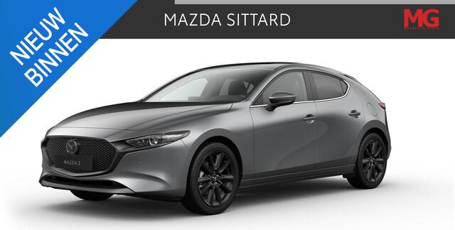 Mazda 3 2.0 e-SkyActiv-X M Hybrid 186 Takumi | Schuif-/Kanteldak | 360 Camera | Elektr. Stoelen | Leder | Bose | HUD