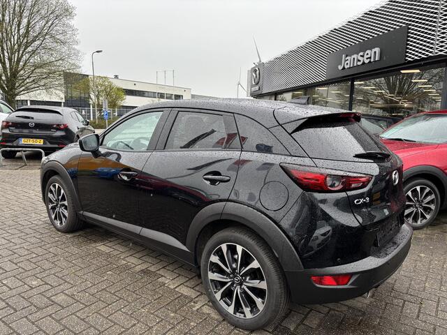 Mazda CX-3 2.0 SkyActiv-G 121 Luxury , Automaat, Wit Leder, Navi, Apple Carplay, Clima, Cruise, LMV 18 Inch, Stoelverwarming