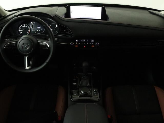 Mazda CX-30 2.5 e-SkyActiv-G M Hybrid Nagisa automaat DEMO | Navigatie | Camera | LM velgen | Half leder | Elektrisch verstelb. bestuurdersstoel met geheugen |