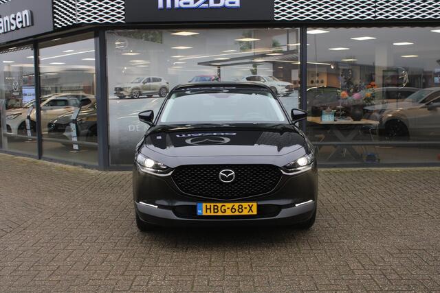 Mazda CX-30 2.5 e-SkyActiv-G 140 M Hybrid Nagisa , Demovoordeel ¤ 4.390,-, Automaat, Bruin Leder, Bose, Navi, Adap.Cruise, Clima, Apple Carplay, Camera, PDC, HUD, Stoelverwarming, 18" LMV