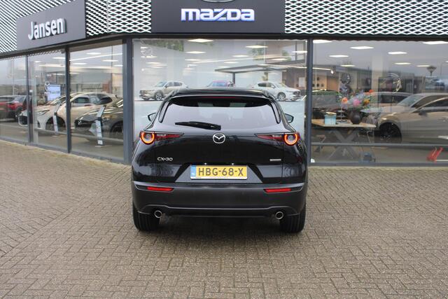 Mazda CX-30 2.5 e-SkyActiv-G 140 M Hybrid Nagisa , Demovoordeel ¤ 4.390,-, Automaat, Bruin Leder, Bose, Navi, Adap.Cruise, Clima, Apple Carplay, Camera, PDC, HUD, Stoelverwarming, 18" LMV