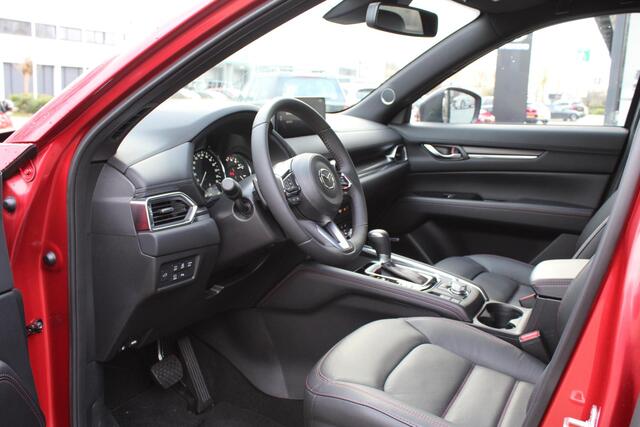 Mazda CX-5 2.0 e-SkyActiv-G M Hybrid 165 Homura , Demovoordeel ¤ 6.740-, Navi, Adap.Cruise, Clima, Leder, Apple Carplay, 360 Camera, PDC, HUD, Stoelverwarming/ventilatie, 19" LMV, Elek.Achterklep